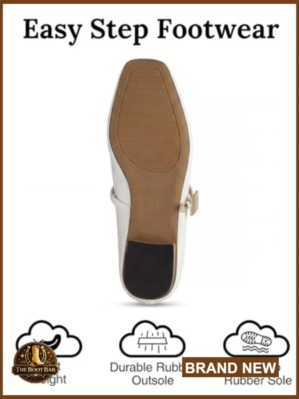 Mary Jane Flats Square Toe Ballet Slip On Comfortable Dress Shoes - Picture 6 of 7